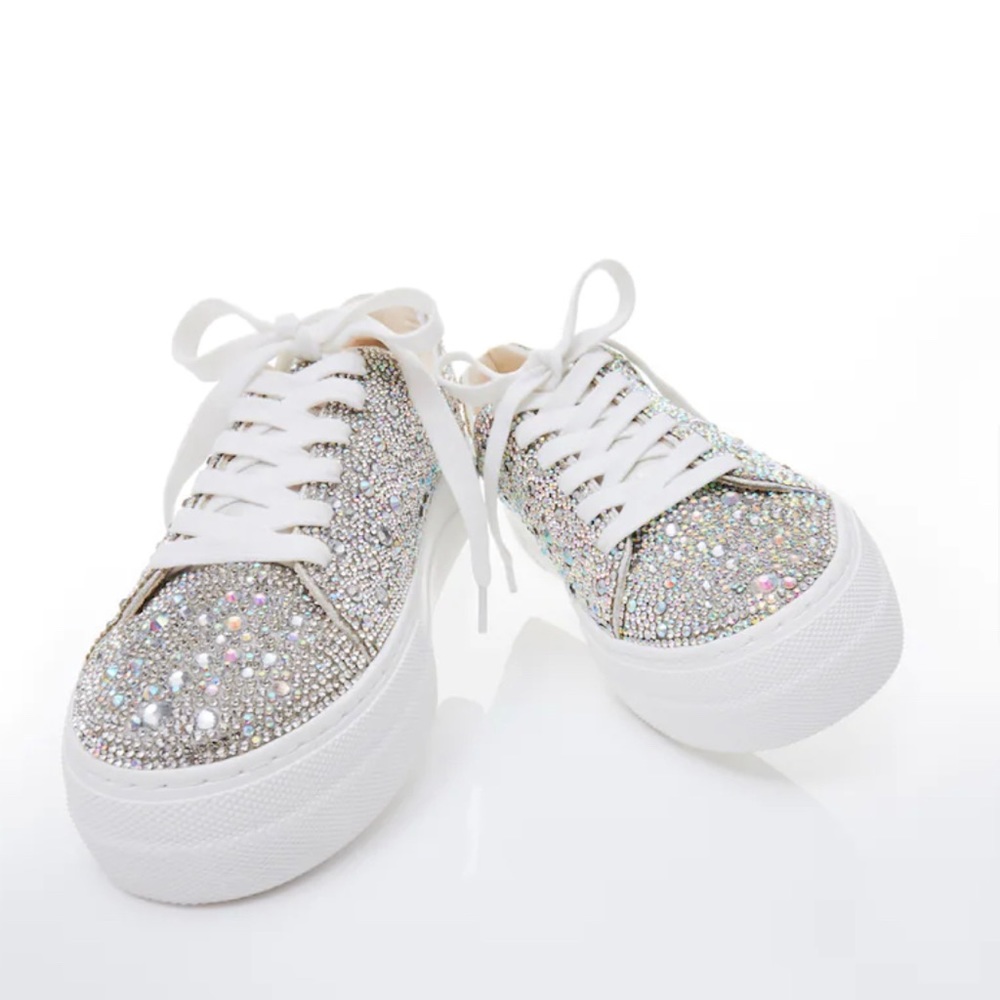 EUC Betsy Johnson Sparkle Sneakers, Size 10